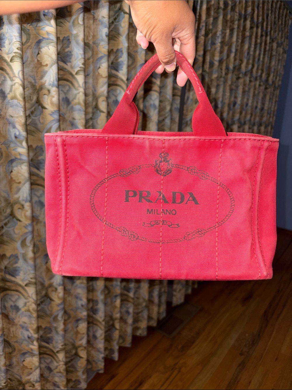 Prada Red Denim Canapa ❤️